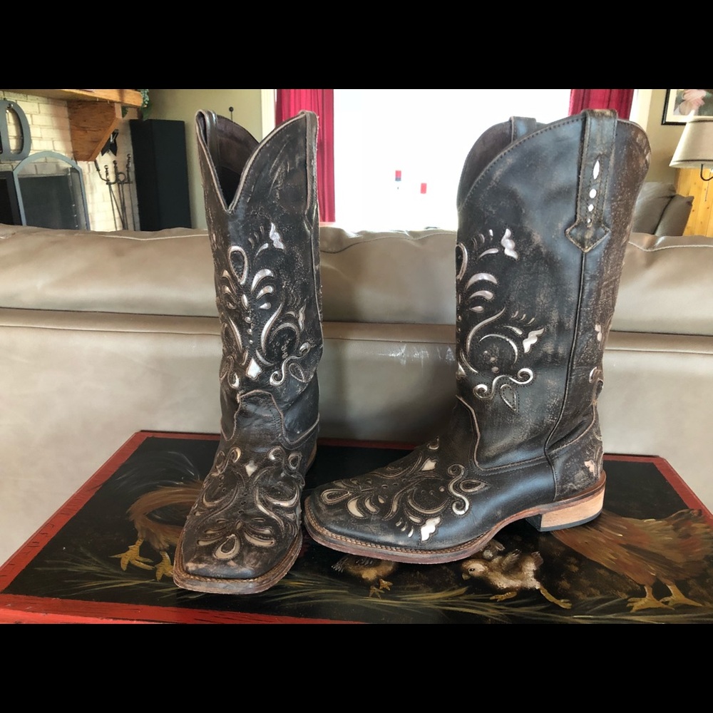 Roper Square toe Western boots
